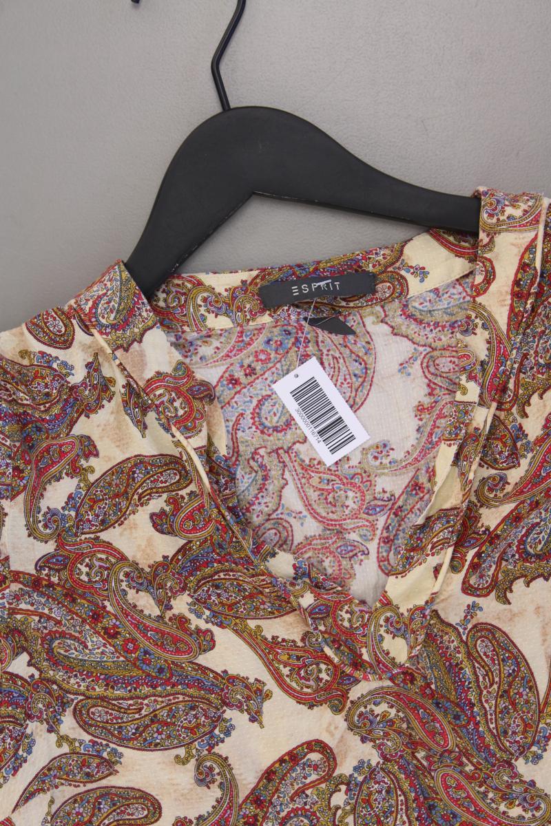 Esprit Kurzarmbluse Gr. 38 mit Paisleymuster mehrfarbig