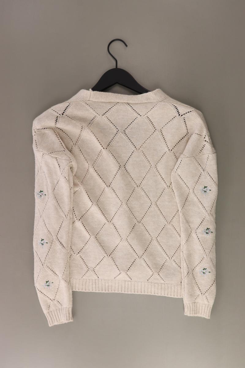 Trachtencardigan Gr. XL Langarm creme aus Polyester