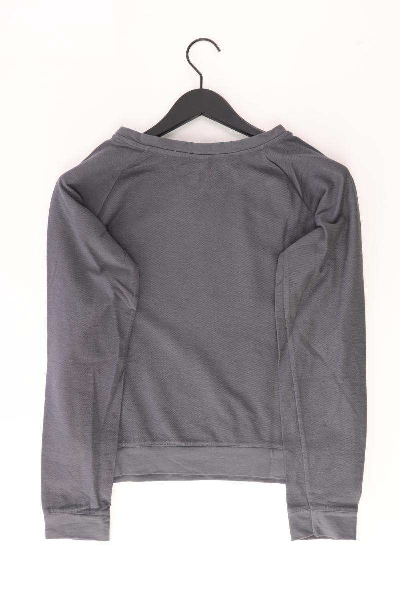 Fresh Made Langarmpullover Gr. M mit Pailletten grau aus Baumwolle