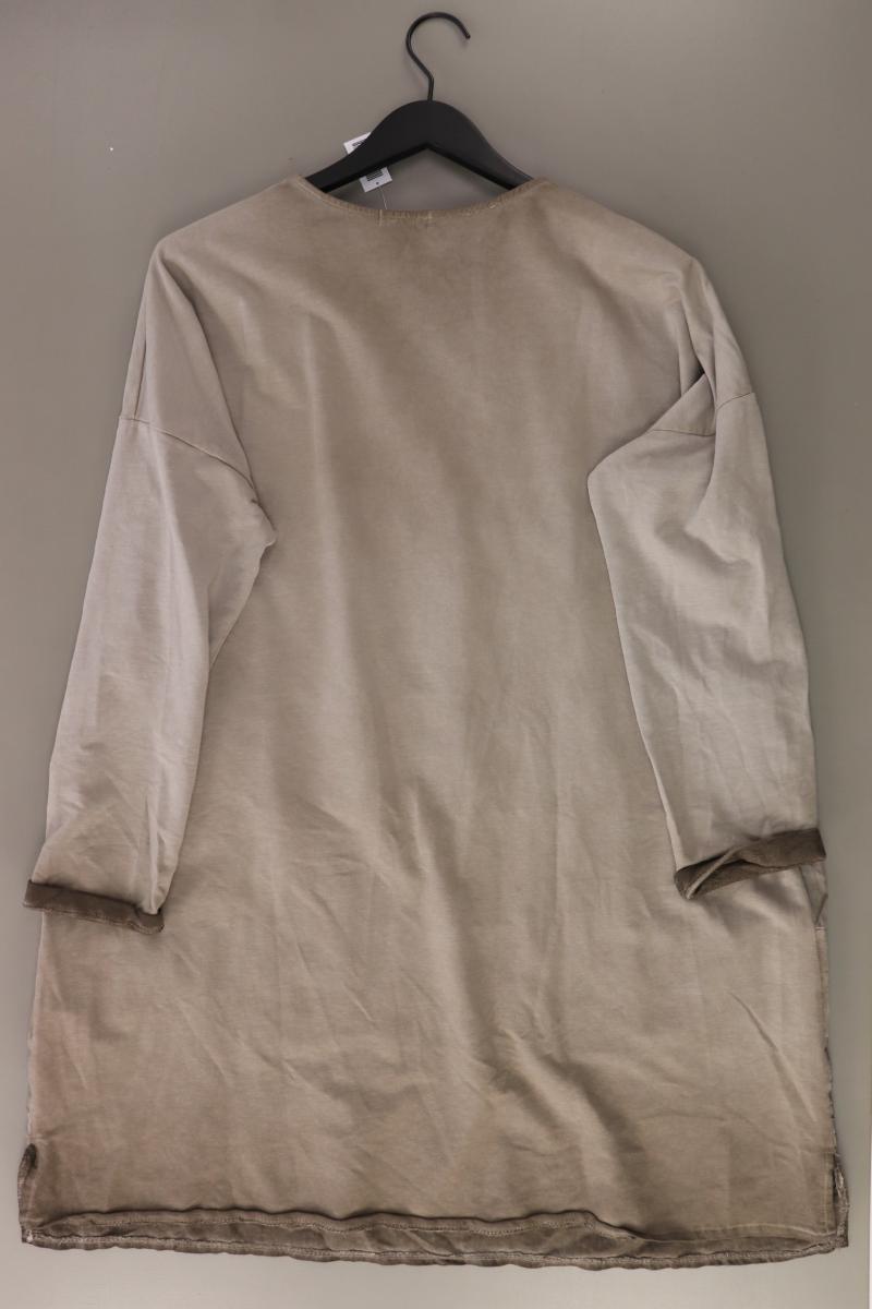 New Collection Kleid Gr. OneSize Langarm mit Pailletten grau