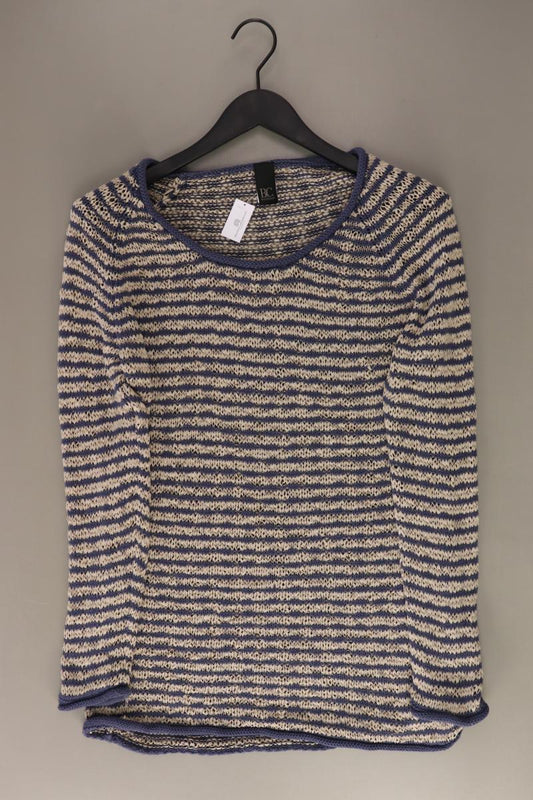 Best Connections Grobstrickpullover Gr. 42 gestreift blau aus Baumwolle