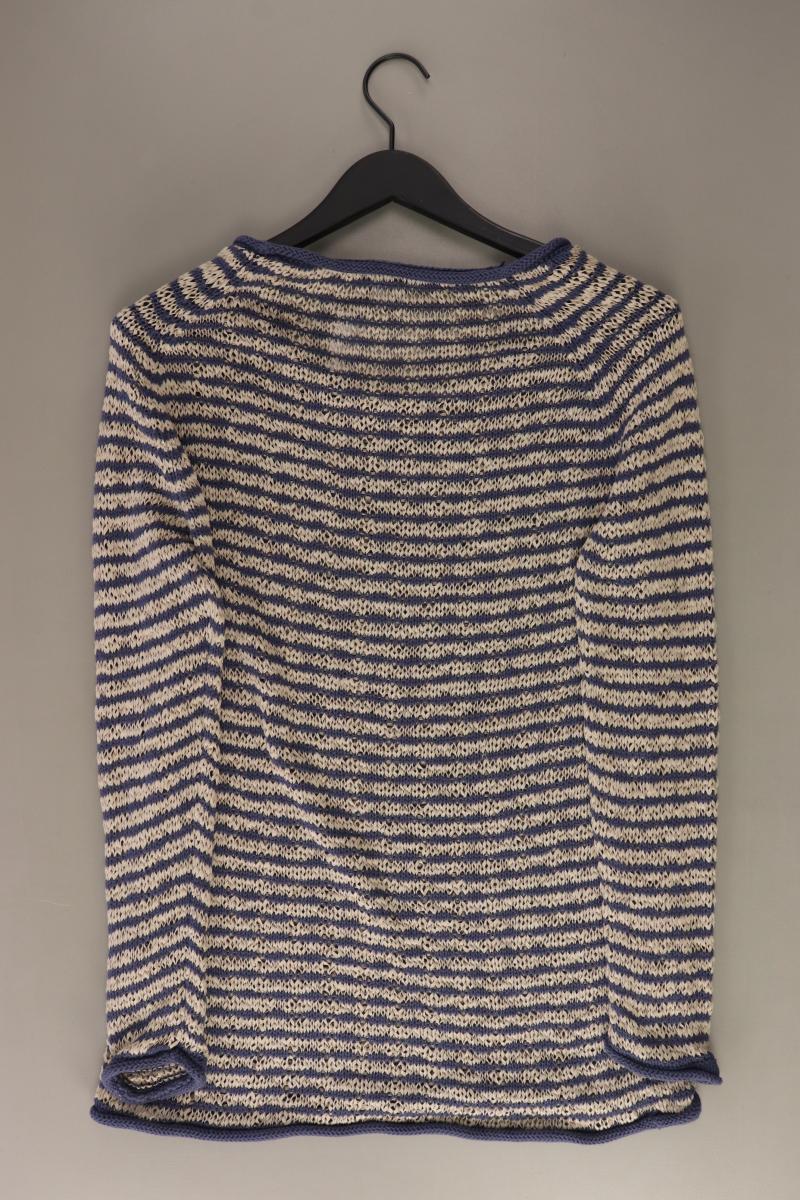 Best Connections Grobstrickpullover Gr. 42 gestreift blau aus Baumwolle