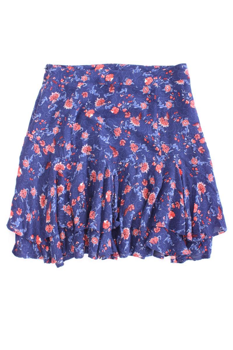 Esprit Rock Gr. 38 mit Blumenmuster blau aus Viskose