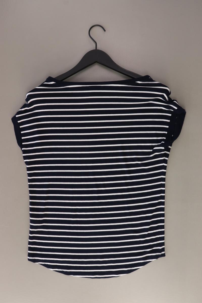 Soccx Printshirt Gr. 36 gestreift Kurzarm blau aus Baumwolle