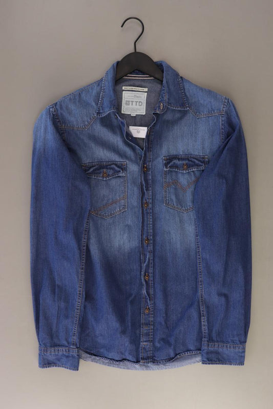 Tom Tailor (Denim) Jeanshemd für Herren Gr. S Langarm blau aus Baumwolle