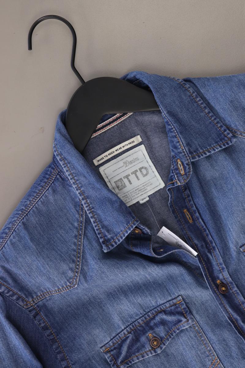 Tom Tailor (Denim) Jeanshemd für Herren Gr. S Langarm blau aus Baumwolle