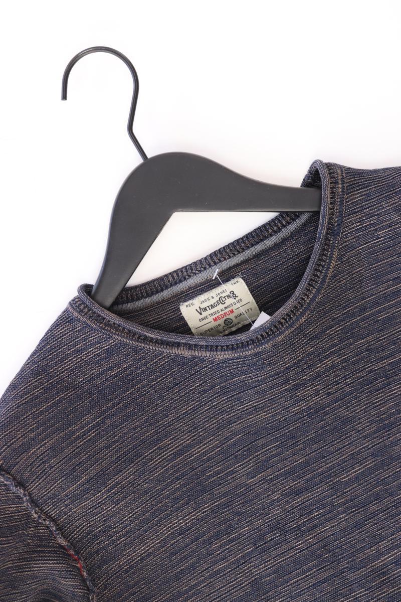 Jack & Jones Feinstrickpullover für Herren Gr. M blau aus Baumwolle