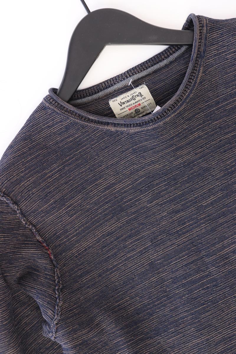 Jack & Jones Feinstrickpullover für Herren Gr. M blau aus Baumwolle