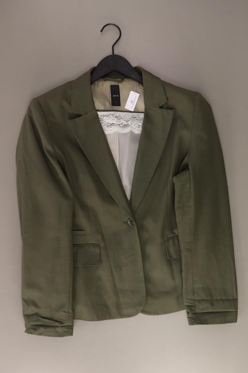 Zero Regular Blazer Gr. 44 olivgrün aus Viskose