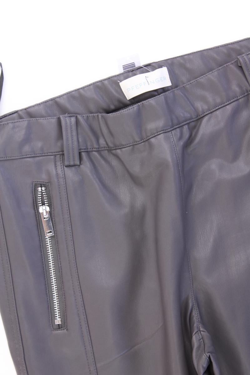 Pfeffinger Kunstlederhose Gr. 42 neuwertig grau aus Polyester