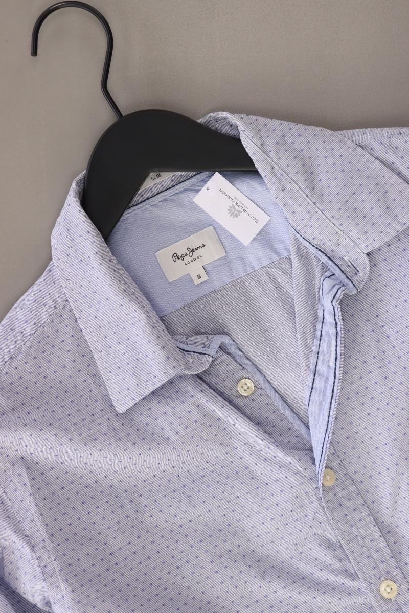Pepe Jeans Langarmhemd für Herren Gr. M blau aus Baumwolle