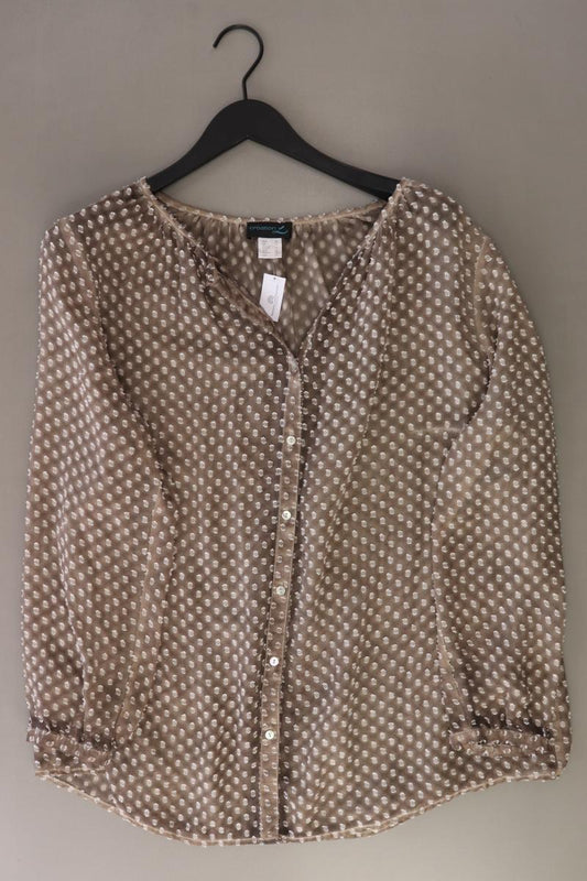 Création L. Bluse Gr. 48 Langarm braun aus Polyester