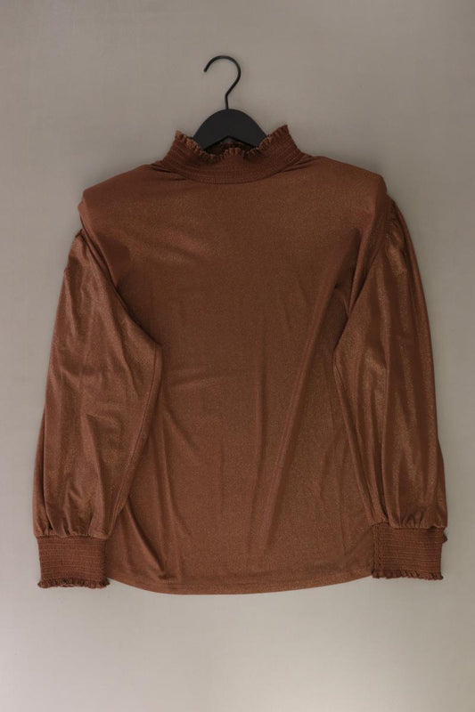 Judith Williams Langarmshirt mit Glitzer Gr. 46 braun aus Polyester