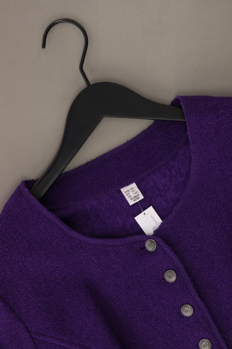 Trachtenjanker Gr. 40 Langarm lila aus Viskose