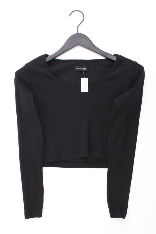 Even & Odd Cropped Shirt Gr. M Langarm schwarz