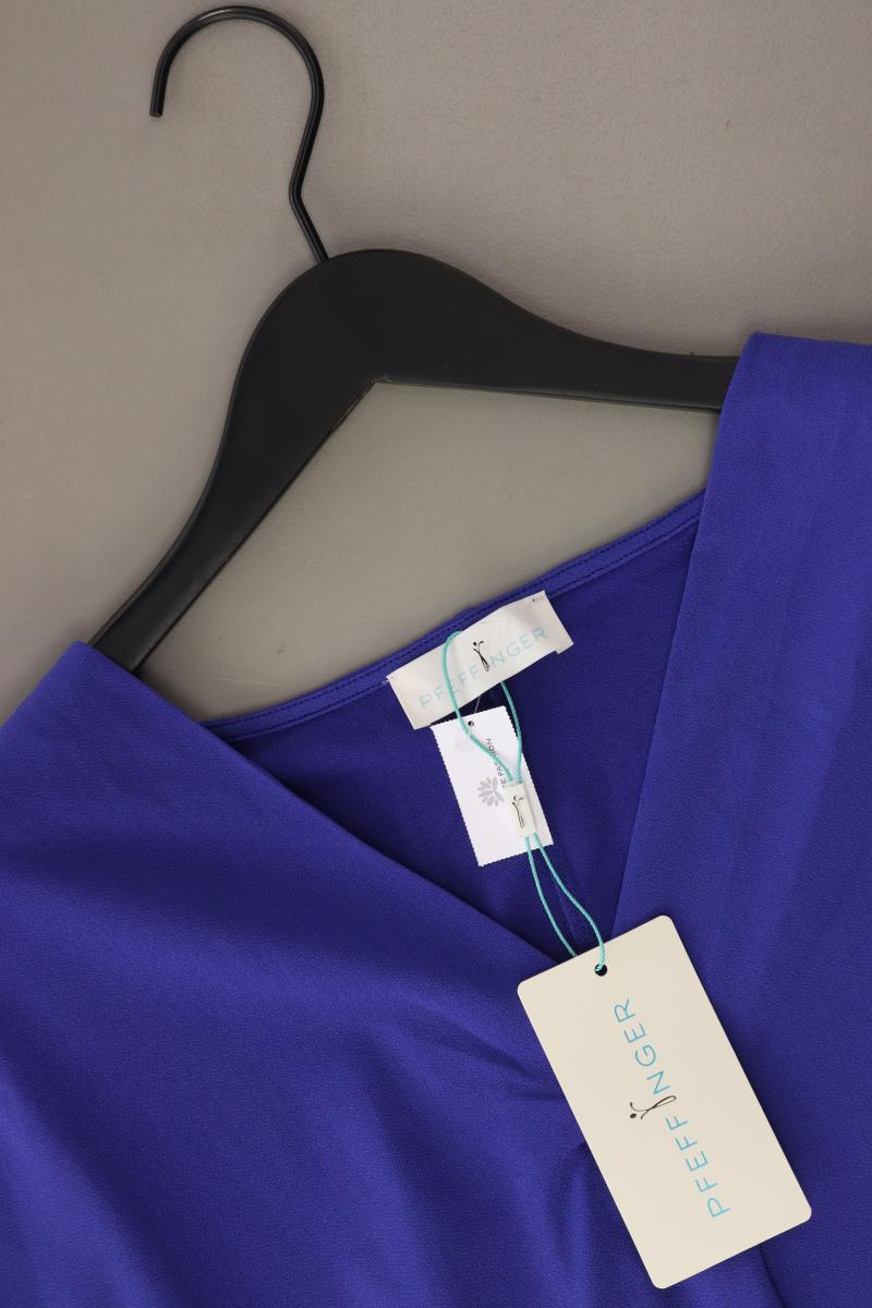 Pfeffinger Regular Bluse Gr. 48 neu mit Etikett 3/4 Ärmel blau aus Polyester