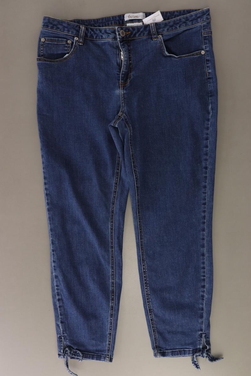 Linea Tesini Straight Jeans Gr. 44 blau aus Baumwolle