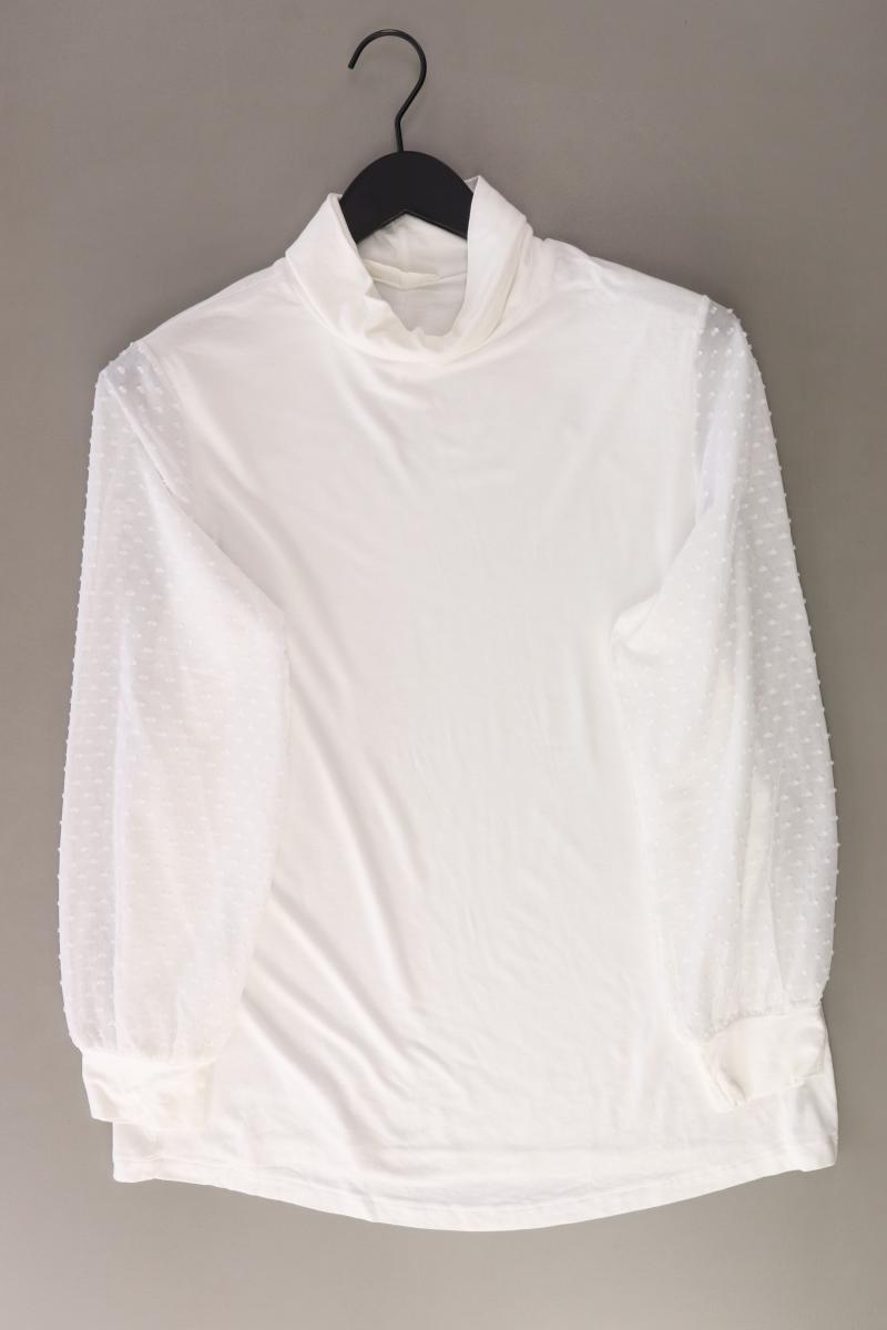 Pfeffinger Longsleeve-Shirt Gr. 46 Langarm weiß aus Viskose