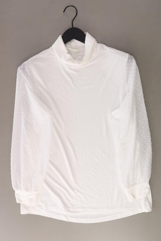 Pfeffinger Longsleeve-Shirt Gr. 46 Langarm weiß aus Viskose