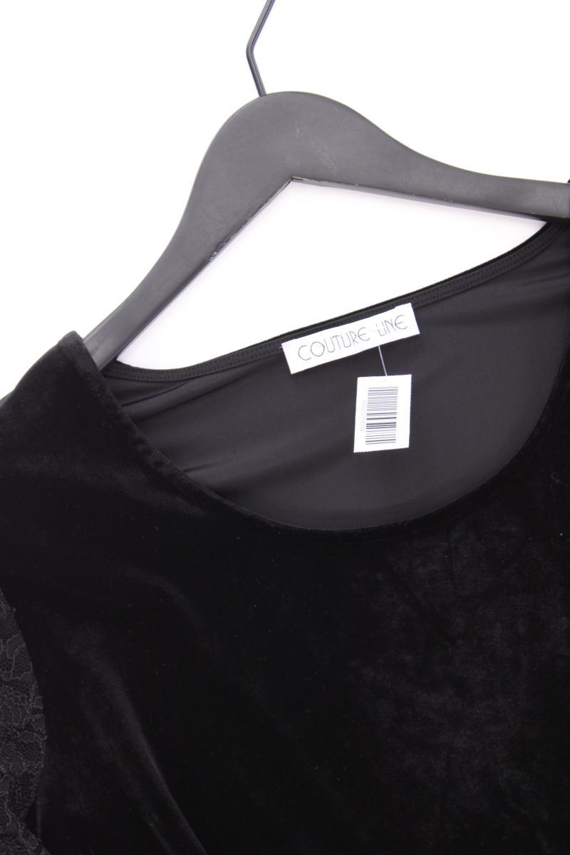 Couture Line Samtshirt Gr. 48 Langarm schwarz aus Polyester