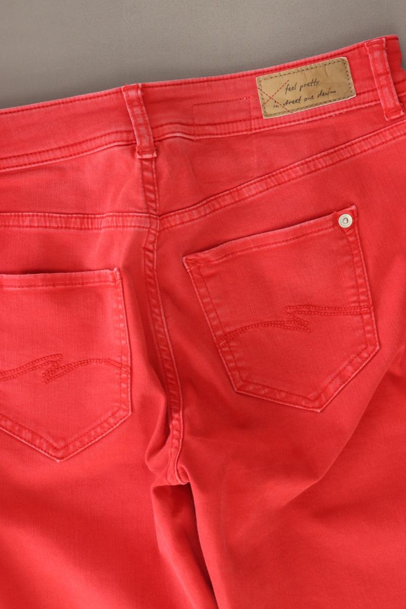 Street One Straight Jeans Gr. W27 rot aus Baumwolle