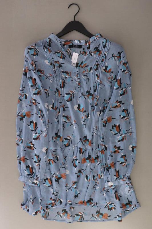 Aniston Langarmbluse Gr. 40 mit Blumenmuster blau aus Polyester