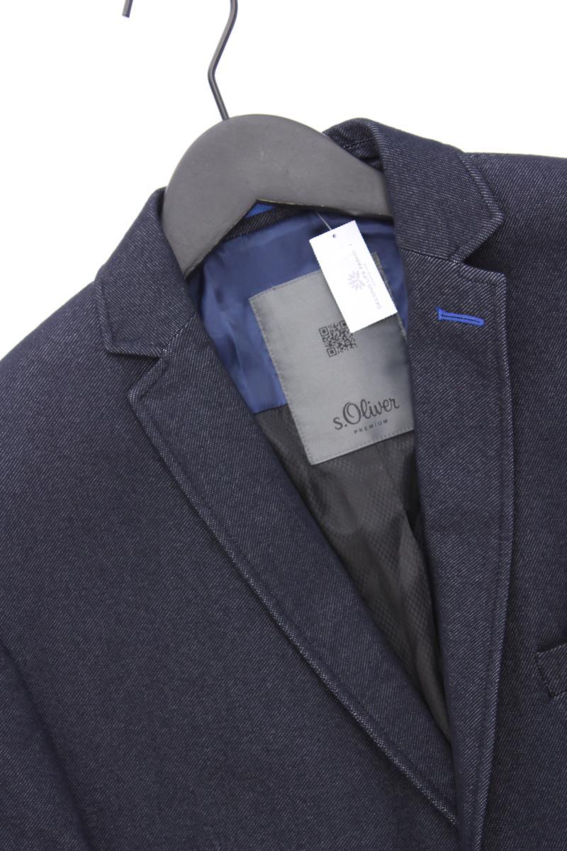 s.Oliver Premium Longsakko für Herren Gr. 50 neuwertig blau aus Baumwolle
