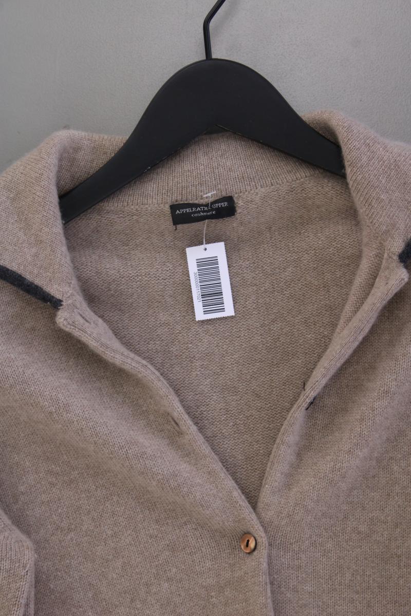 Appelrath-Cüpper Strickjacke Gr. 40 Langarm braun aus Kaschmir