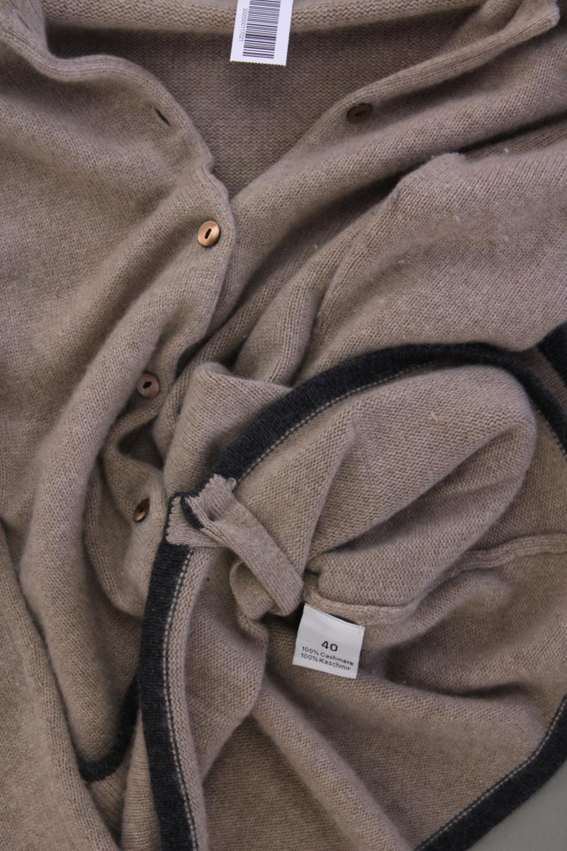 Appelrath-Cüpper Strickjacke Gr. 40 Langarm braun aus Kaschmir