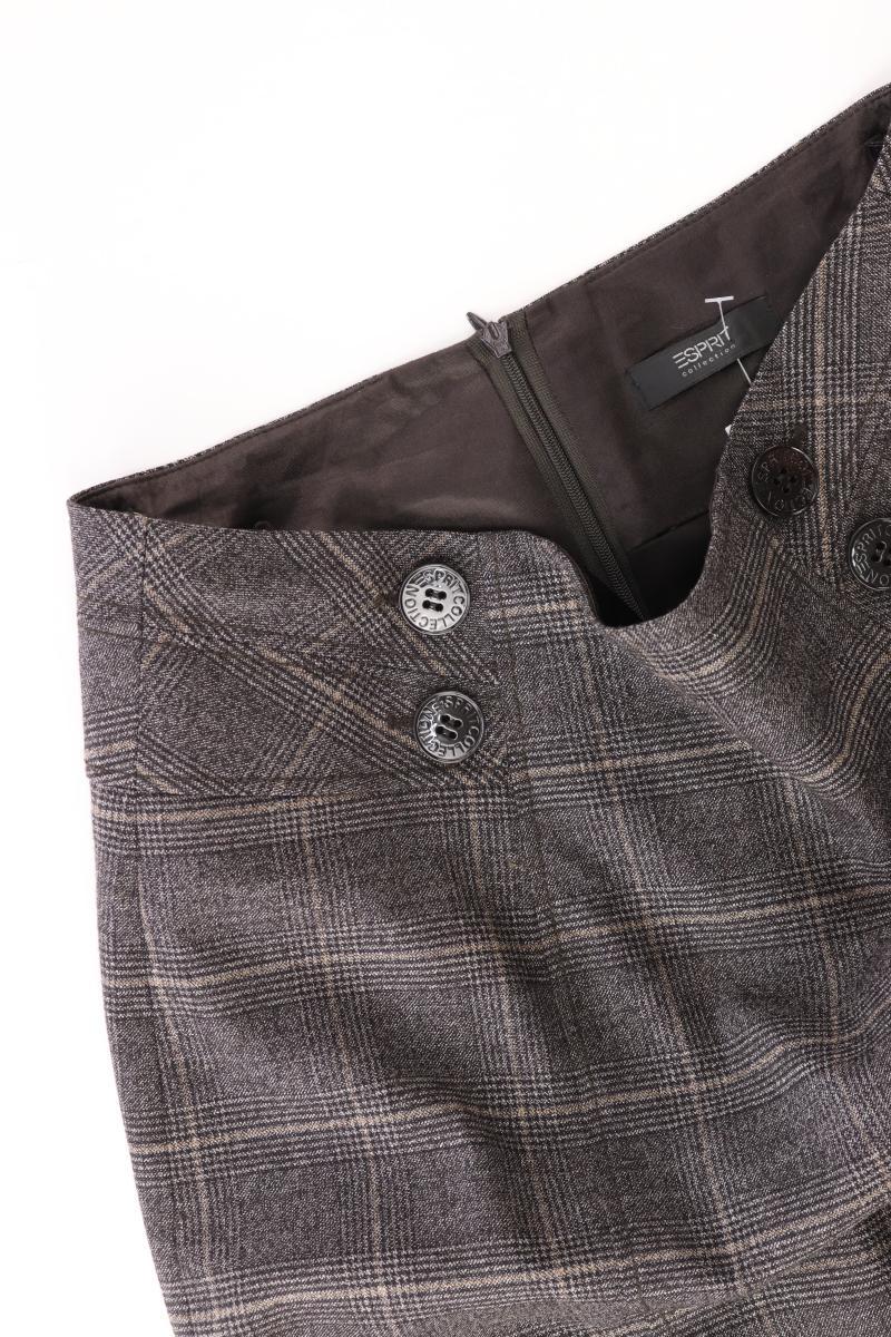 Esprit Collection Wollrock Gr. 36 kariert neuwertig grau