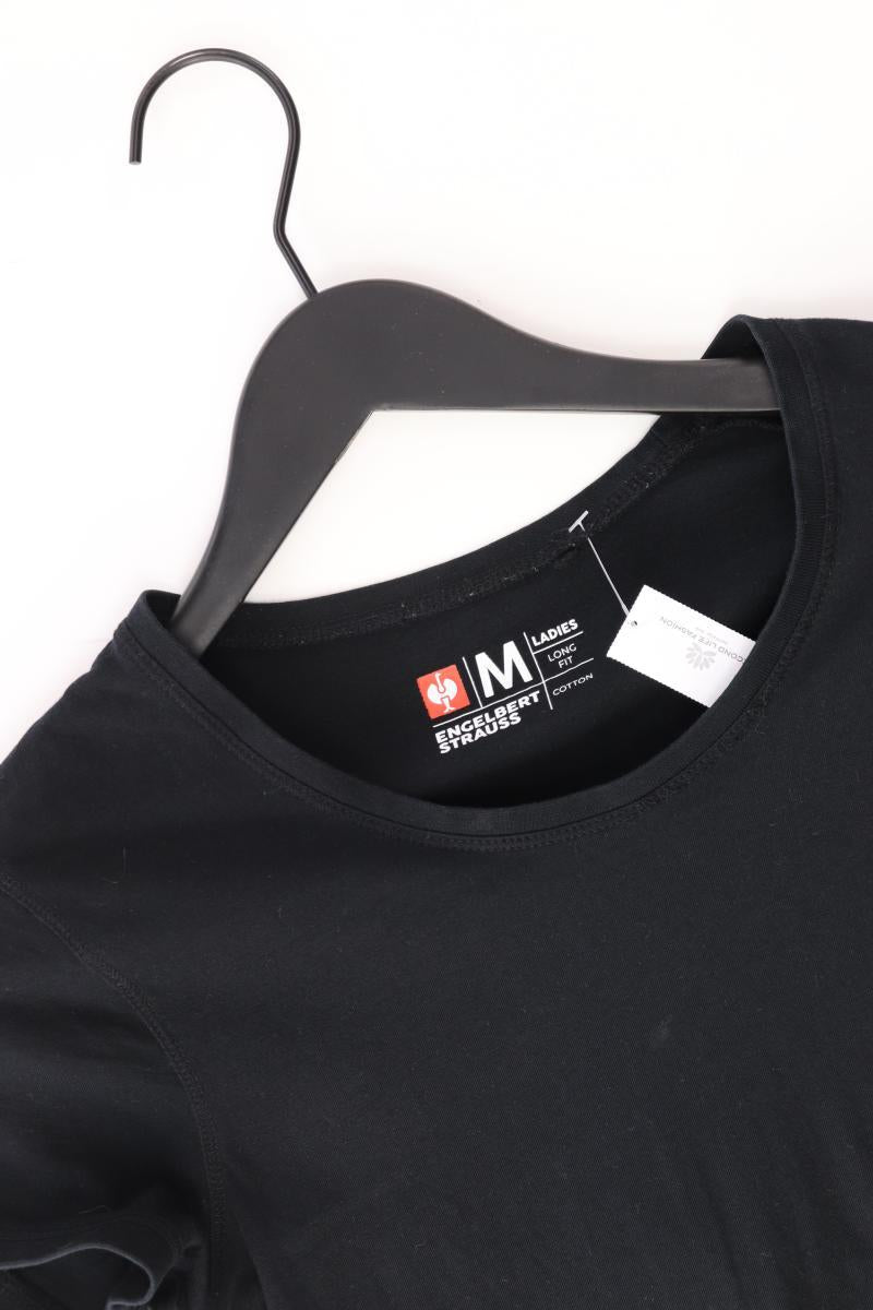Engelbert + Strauss T-Shirt Gr. M Kurzarm schwarz aus Baumwolle