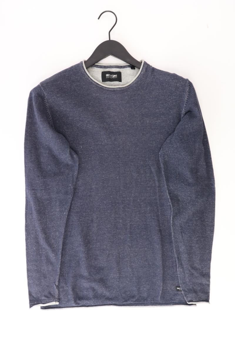 ONLY & SONS Feinstrickpullover für Herren Gr. L blau