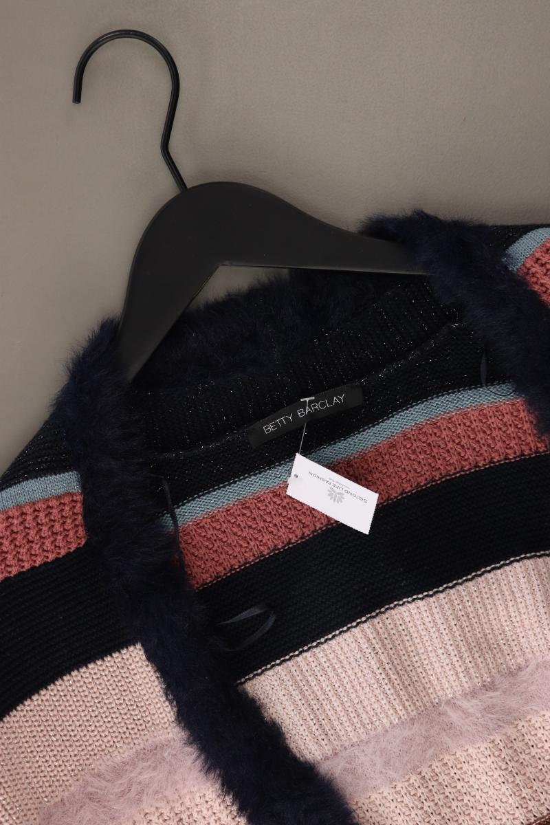 Betty Barclay Strickjacke Gr. 44 gestreift Langarm mehrfarbig aus Polyacryl