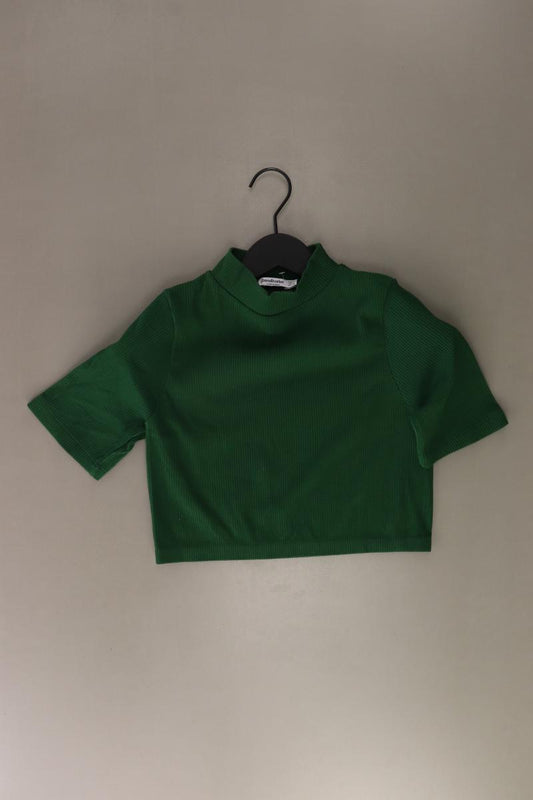 Stradivarius Cropped Shirt Gr. L Kurzarm grün
