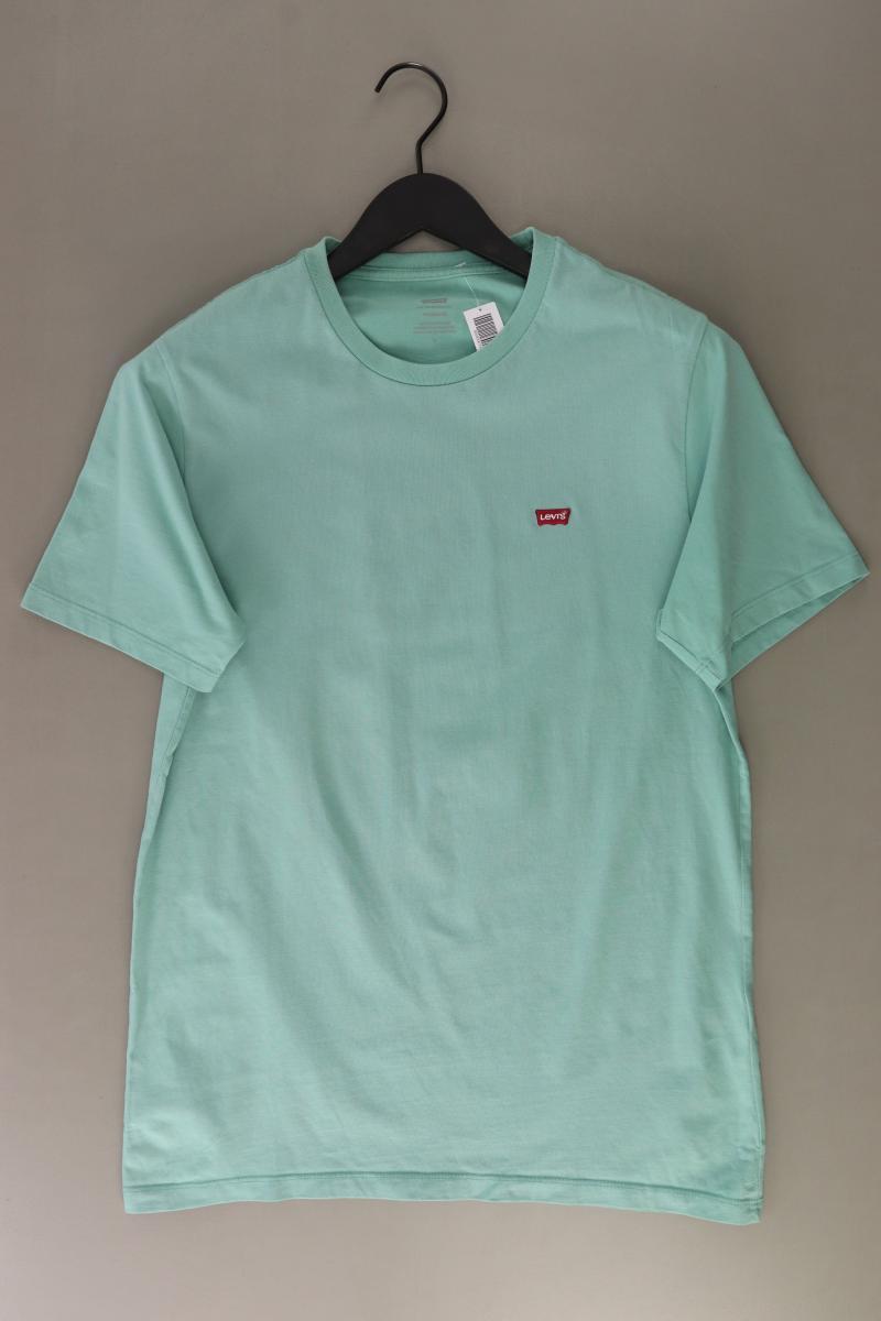 Levi's T-Shirt für Herren Gr. M Kurzarm blau aus Baumwolle