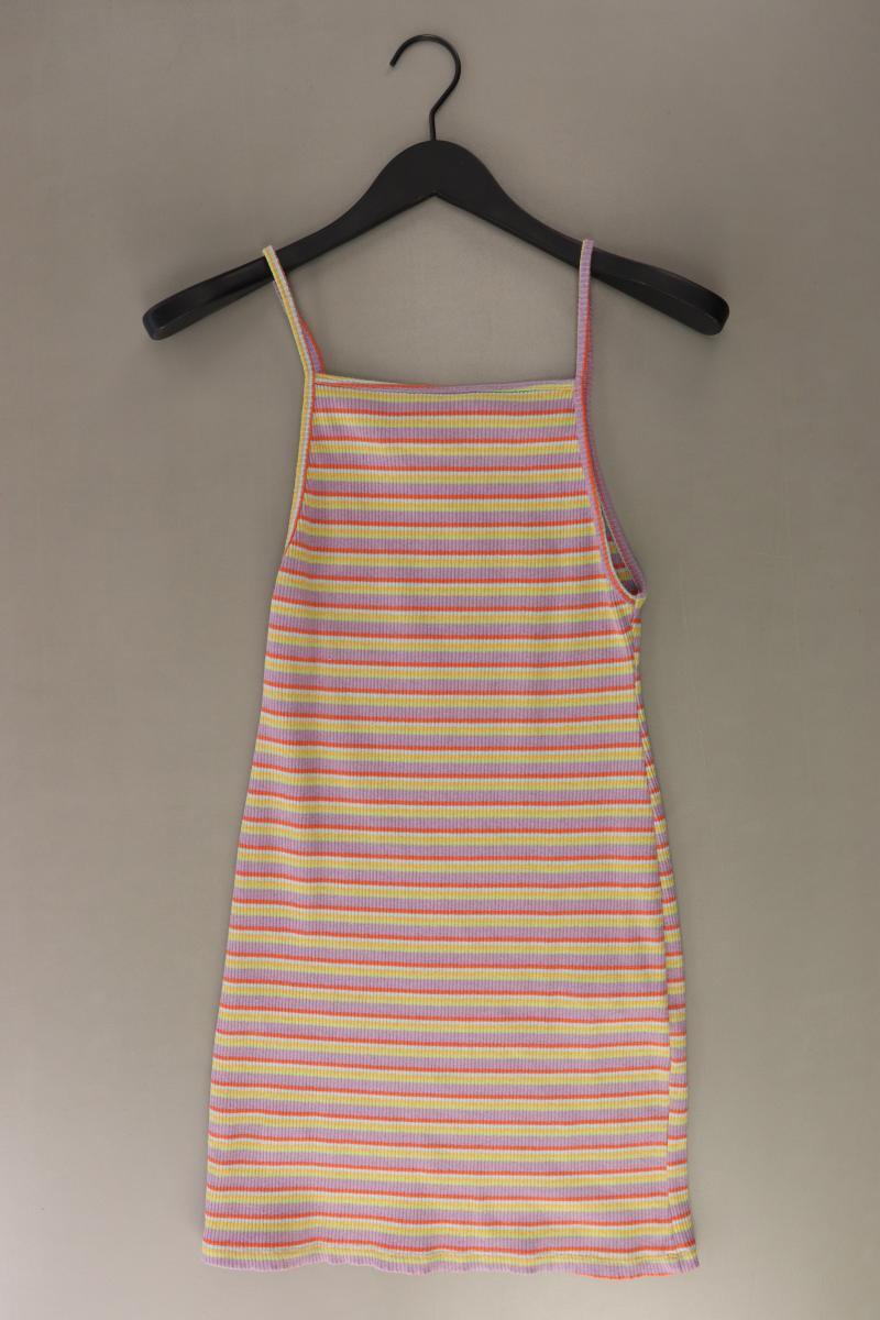 Pull&Bear Trägerkleid Gr. L gestreift mehrfarbig aus Baumwolle