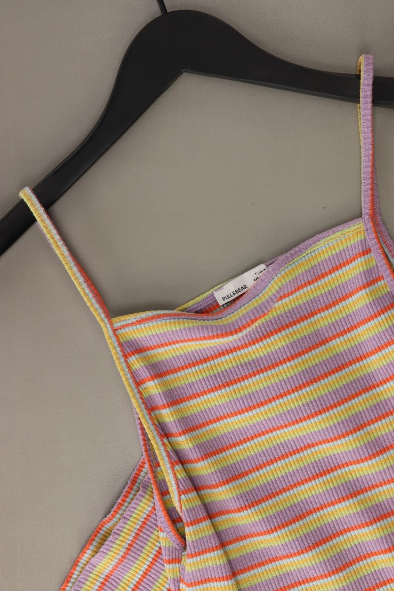 Pull&Bear Trägerkleid Gr. L gestreift mehrfarbig aus Baumwolle