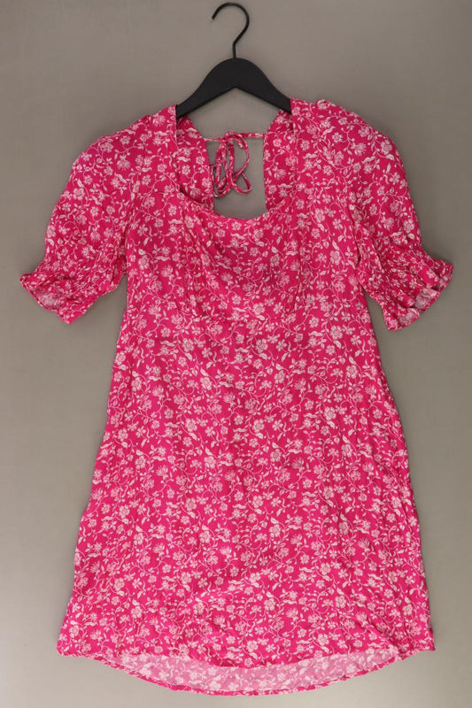 Mango Kurzarmkleid Gr. M pink aus Viskose