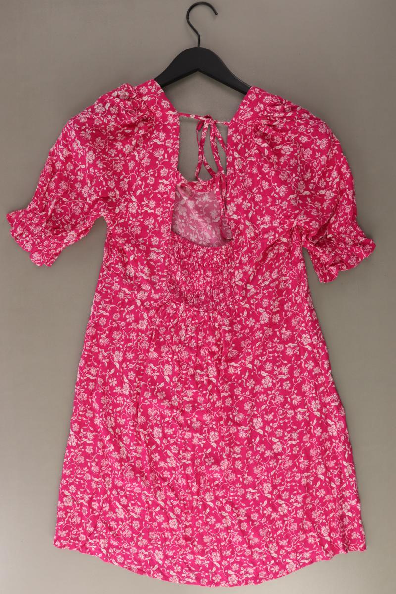 Mango Kurzarmkleid Gr. M pink aus Viskose