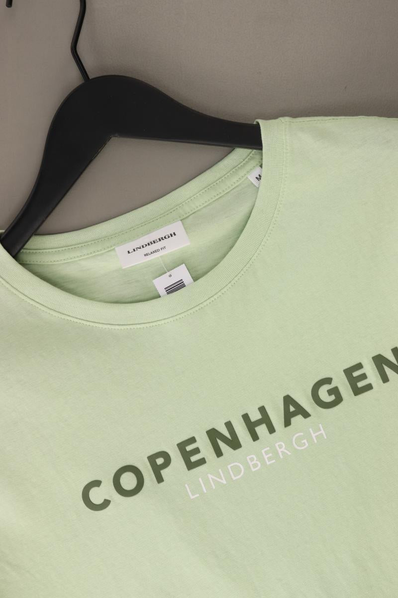 LINDBERGH T-Shirt für Herren Gr. M neuwertig Kurzarm grün aus Baumwolle