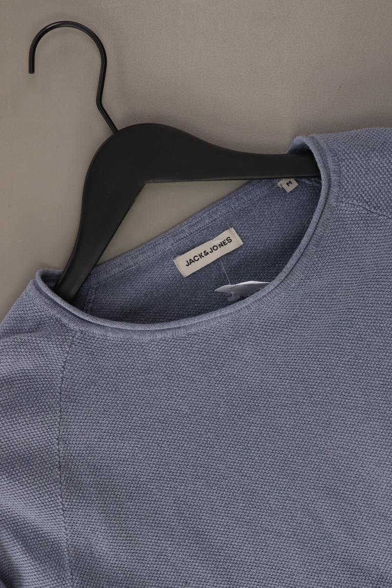Jack & Jones Feinstrickpullover für Herren Gr. M blau aus Baumwolle
