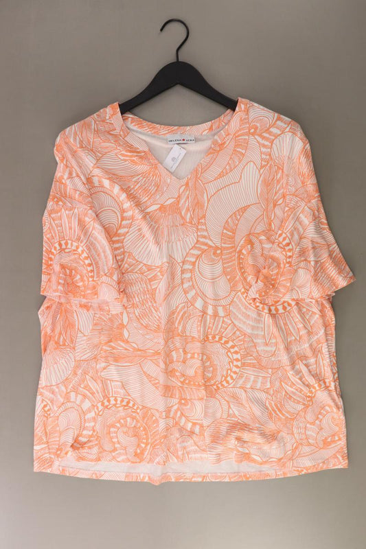 Helena Vera Printshirt Gr. 52 Kurzarm orange aus Viskose