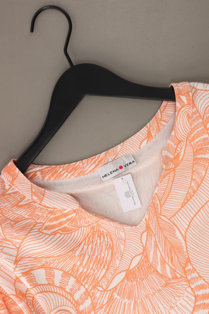 Helena Vera Printshirt Gr. 52 Kurzarm orange aus Viskose