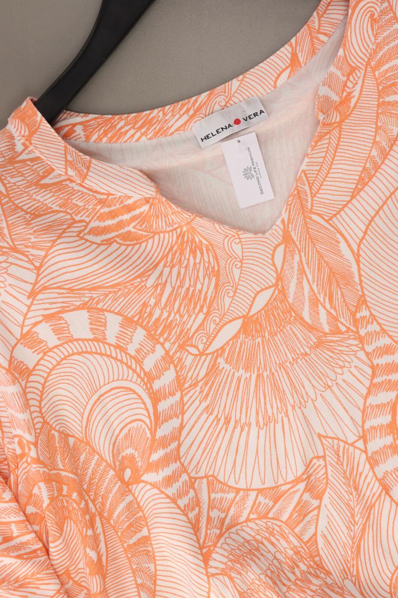Helena Vera Printshirt Gr. 52 Kurzarm orange aus Viskose