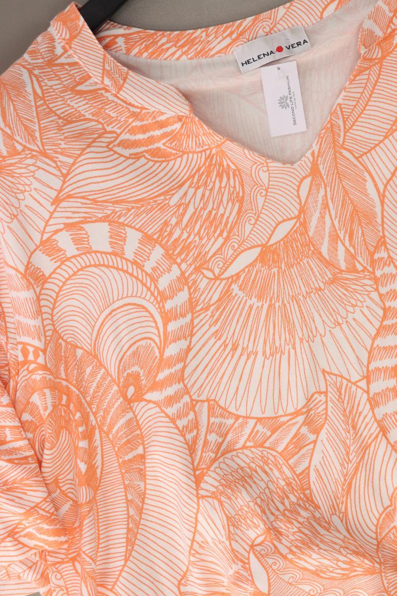 Helena Vera Printshirt Gr. 52 Kurzarm orange aus Viskose