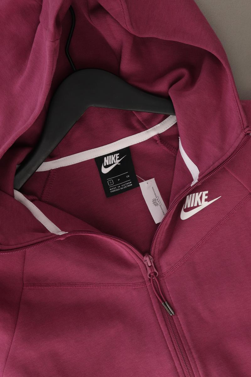 Nike Sweatjacke Gr. S Langarm lila aus Baumwolle