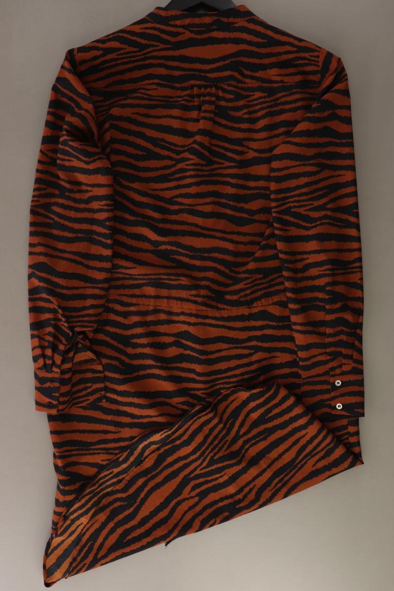 co'couture Langarmkleid Gr. M mit Tierdruck braun aus Polyester