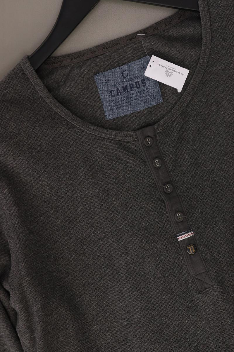 Campus by Marc O'Polo Longsleeve-Shirt für Herren Gr. XL Langarm grau