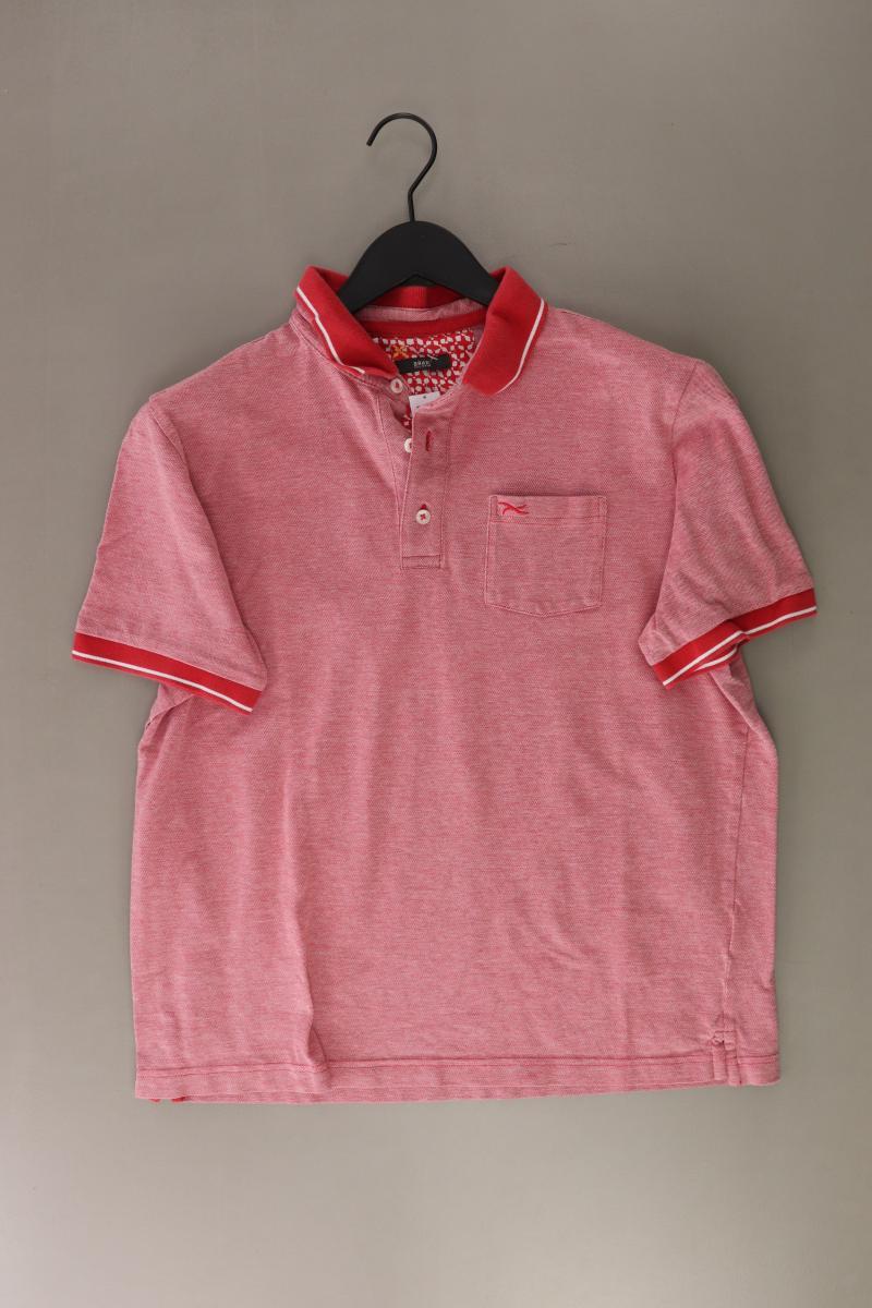 Brax Poloshirt für Herren Gr. L Kurzarm rot aus Baumwolle