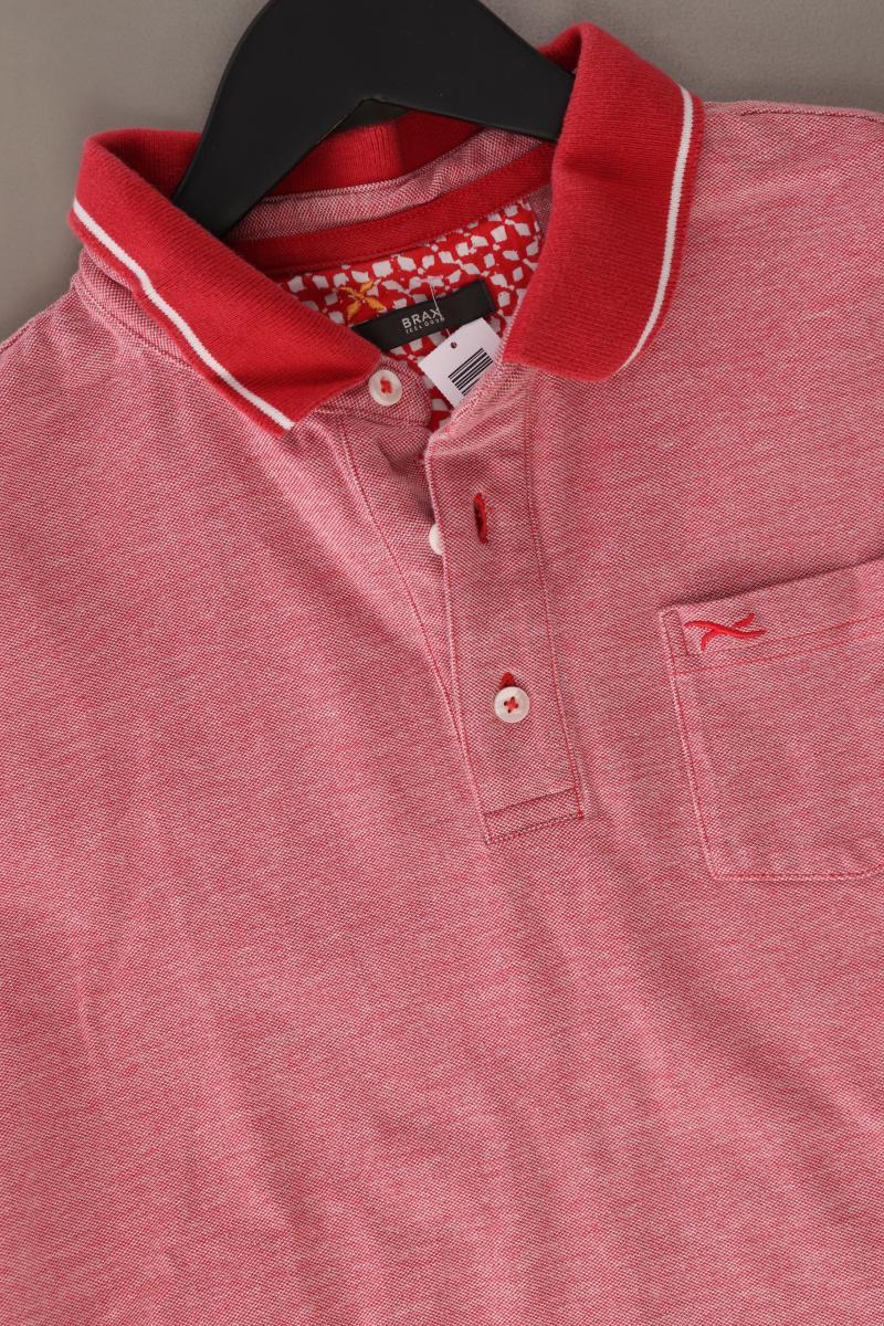 Brax Poloshirt für Herren Gr. L Kurzarm rot aus Baumwolle